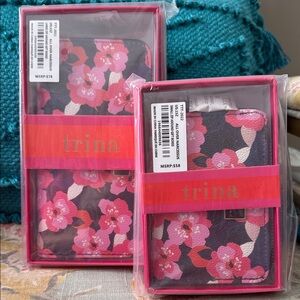 Trina Floral Wallet Set of Two New in Box